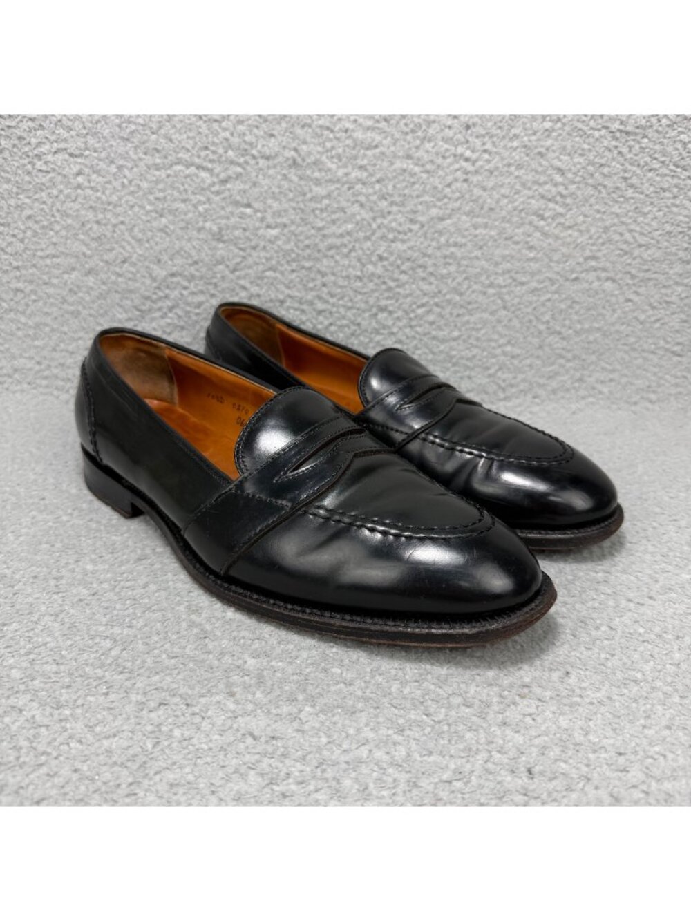 Brooks Brothers Shoe 10.5 Alden Shell Cordovan Penny Loafers Made In USA Vintage